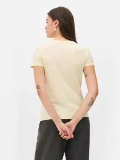 Primark Topy I T-Shirty<Elastyczny T-shirt z krótkim rękawem