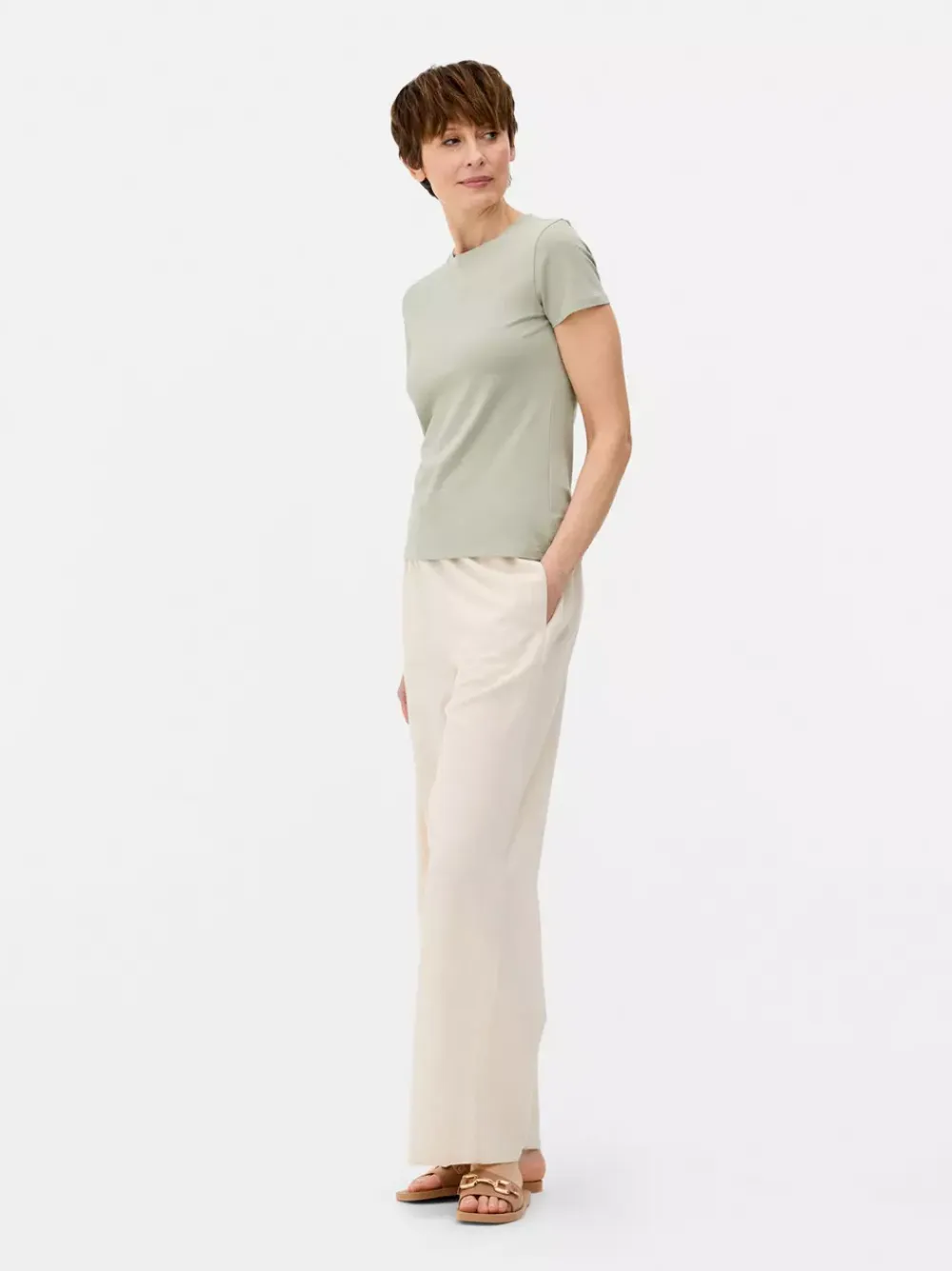 Primark Topy I T-Shirty<Elastyczny T-shirt z krótkim rękawem