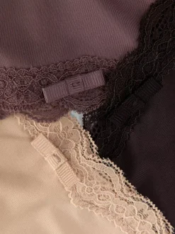 Damskie Primark Majtki Damskie<Figi biodrówki z koronkowym wykończeniem, 3 szt.