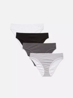 Damskie Primark Majtki Damskie<Figi kąpielowe w stonowanych kolorach, 4 pary