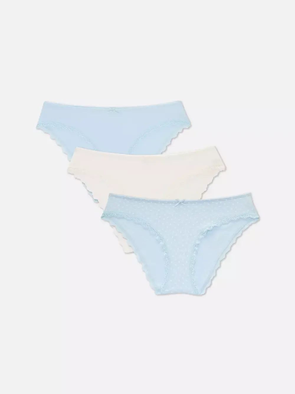 Damskie Primark Majtki Damskie<Figi w różne wzory, 3 pary