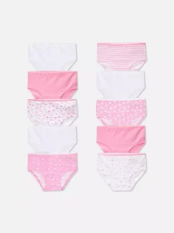 Dzieci Primark Bielizna<Figi w serduszka i gwiazdki, 10 par
