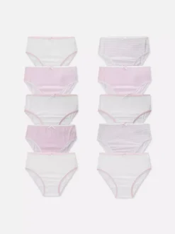 Dzieci Primark Bielizna<Figi z nadrukiem w gwiazdki i paski, 10 par
