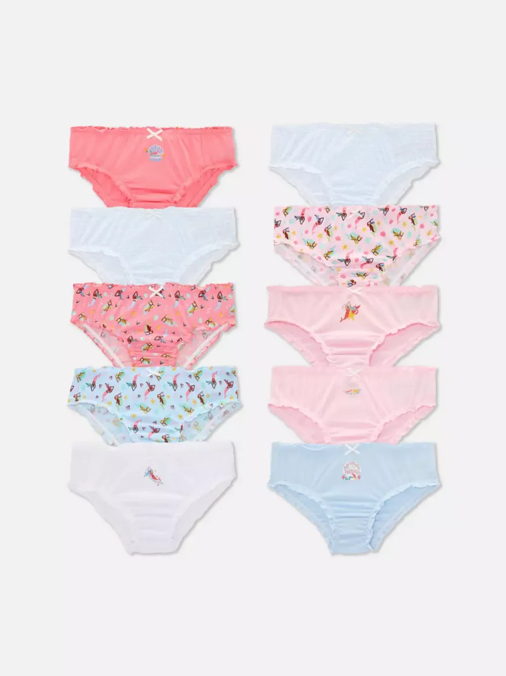 Dzieci Primark Bielizna<Figi z nadrukiem w syrenki, 10 szt.