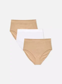 Damskie Primark Majtki Damskie<Figi z wysokim stanem, 3 pary