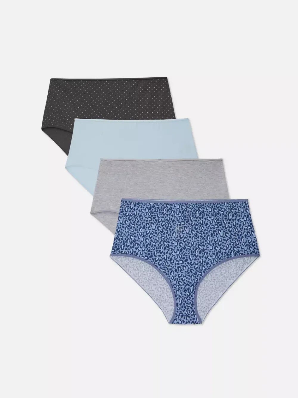 Damskie Primark Majtki Damskie<Figi z wysokim stanem w różne nadruki, 4 pary