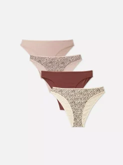 Damskie Primark Majtki Damskie<Figi z wysokim wycięciem na co dzień, 4 pary