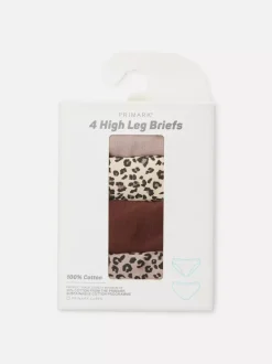 Damskie Primark Majtki Damskie<Figi z wysokim wycięciem na co dzień, 4 pary