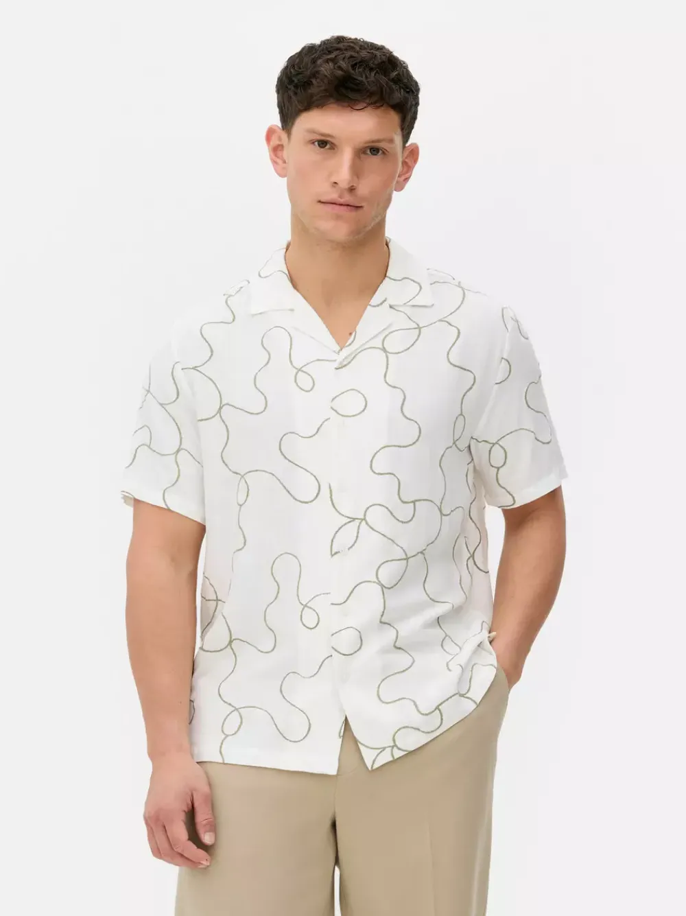 Primark Koszule<Flokowana koszula Kem z abstrakcyjnym wzorem