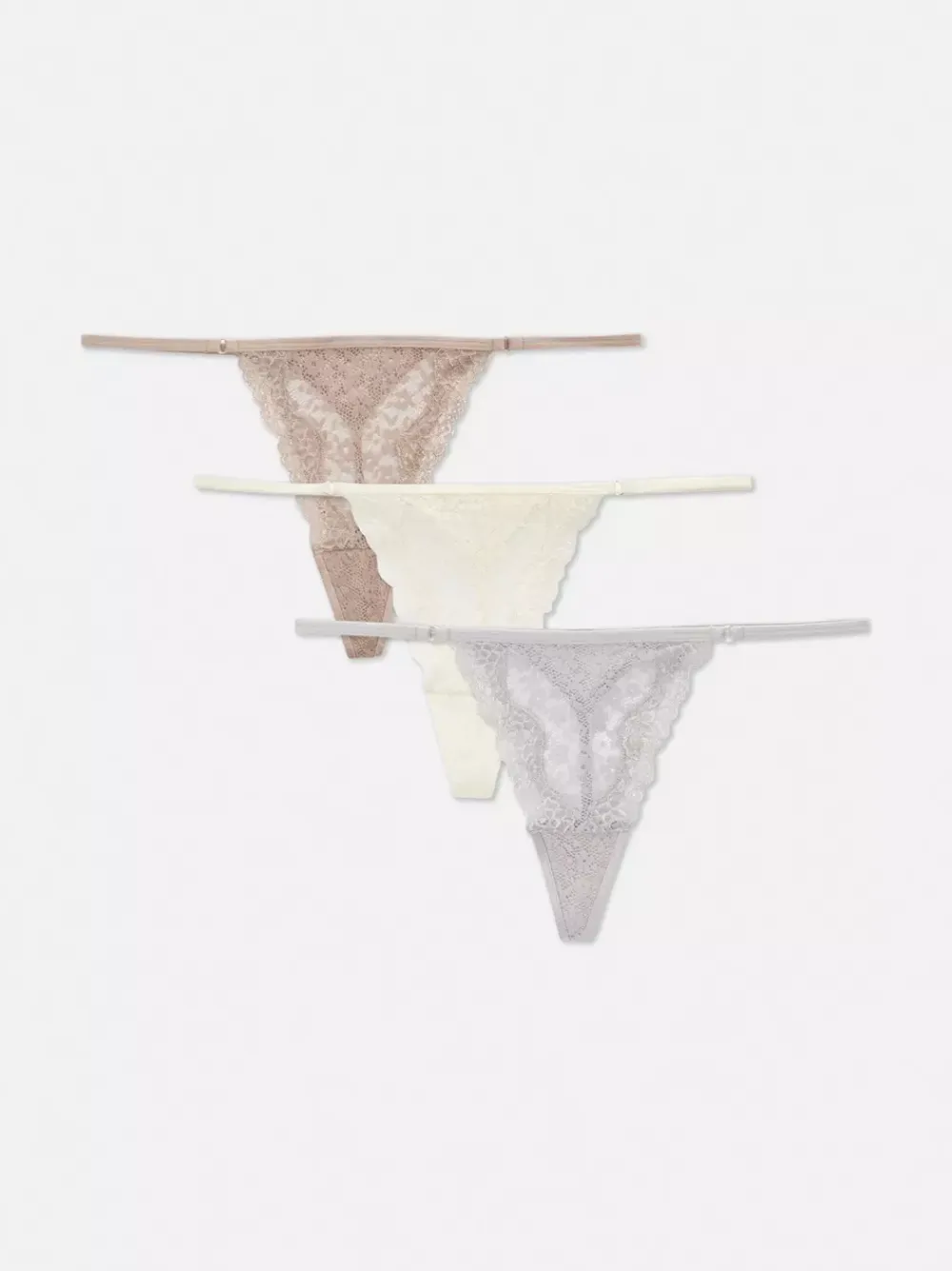 Damskie Primark Majtki Damskie<G-stringi z koronki, 3 pary