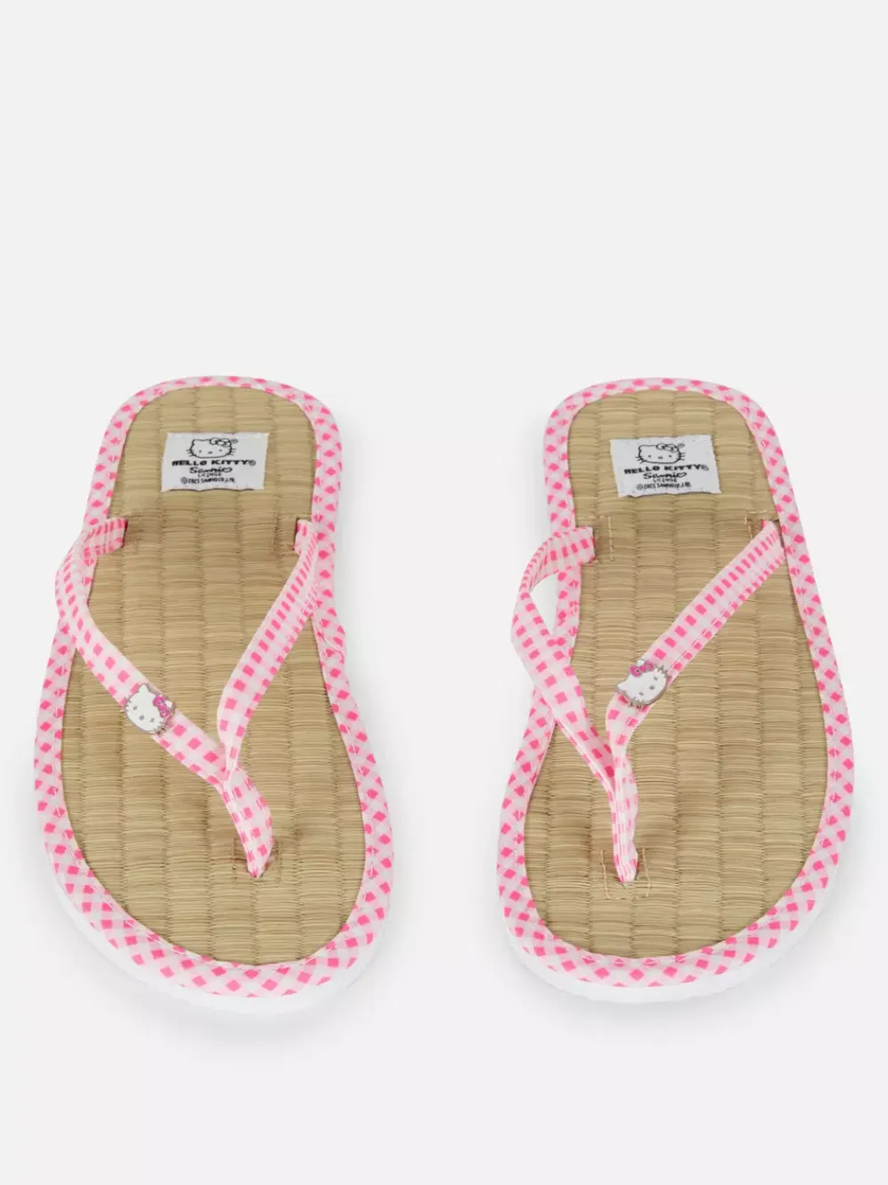 Primark Klapki I Japonki<Japonki w kratkę vichy z motywem Hello Kitty