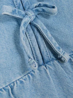 Dzieci Primark Topy I T-Shirty|Koszule I Bluzki<Jeansowa bluzka z bufiastym rękawem