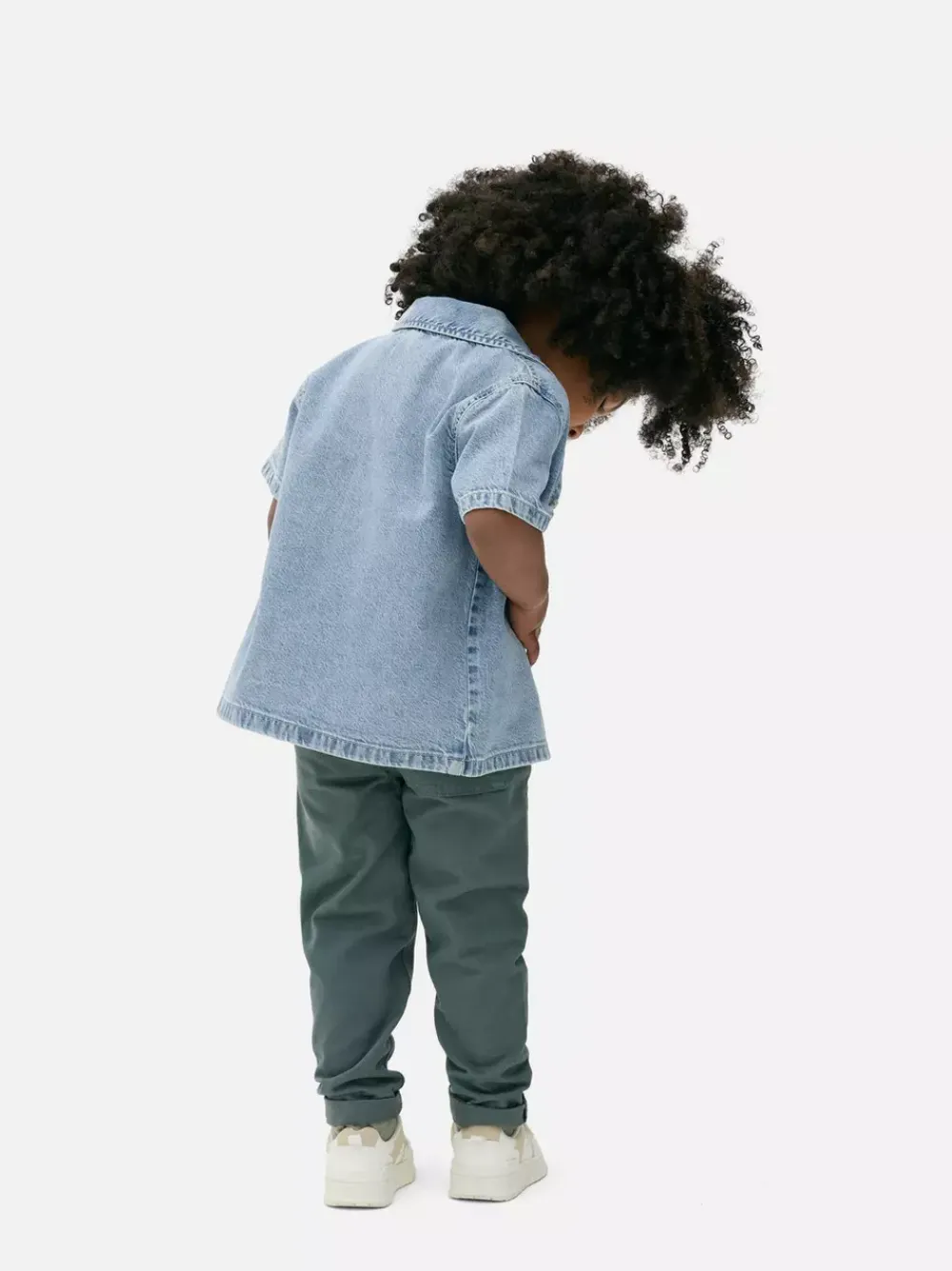 Dzieci Primark Koszule|Topy I T-Shirty<Jeansowa koszula z krótkim rękawem