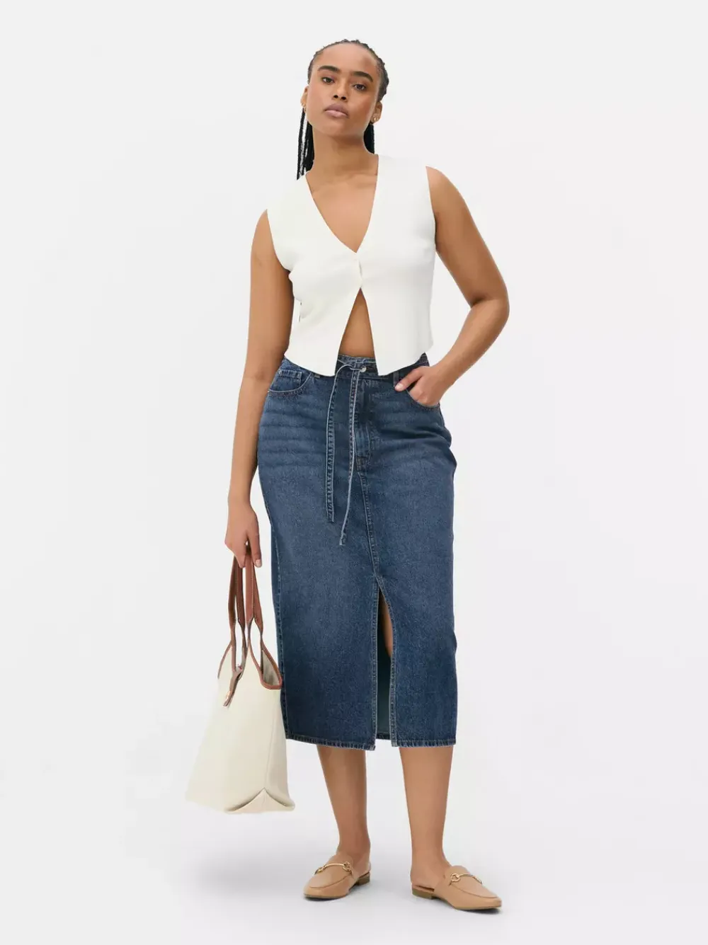 Primark Spódnice<Jeansowa spódnica maxi