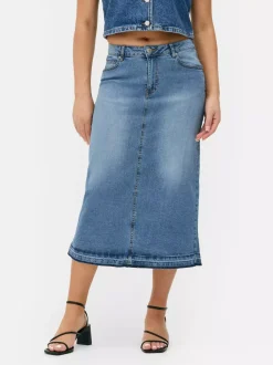 Primark Spódnice<Jeansowa spódnica midi