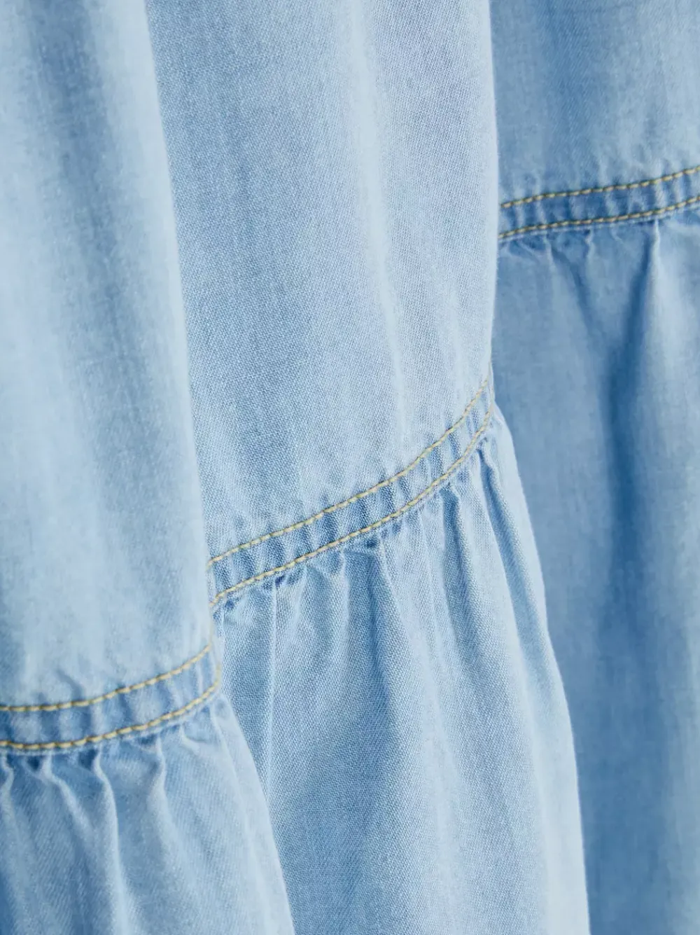 Primark Spódnice<Jeansowa warstwowa spódnica maxi