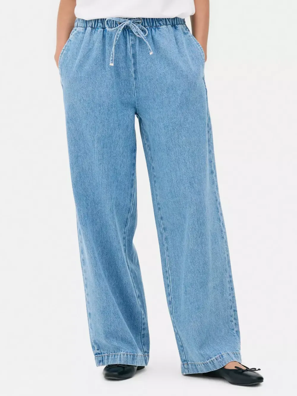 Primark Jeansy<Jeansowe joggery z wiązaniem w talii