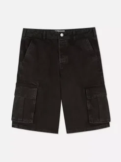 Primark Szorty<Jeansowe spodenki bojówki