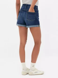 Primark Szorty<Jeansowe spodenki z podwiniętymi nogawkami