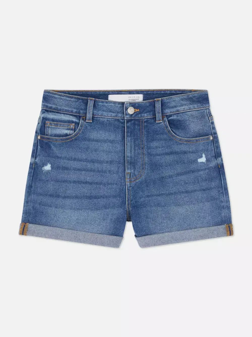 Primark Szorty<Jeansowe spodenki z podwiniętymi nogawkami