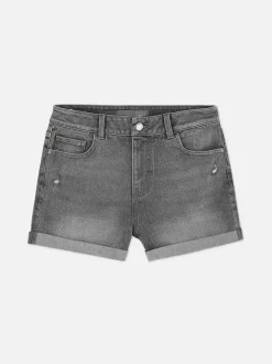 Primark Szorty<Jeansowe spodenki z podwiniętymi nogawkami
