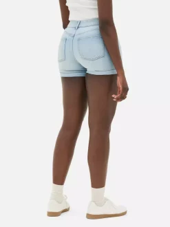 Primark Szorty<Jeansowe spodenki z podwiniętymi nogawkami