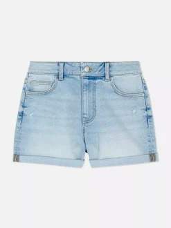 Primark Szorty<Jeansowe spodenki z podwiniętymi nogawkami