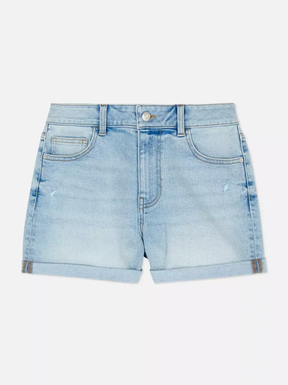 Primark Szorty<Jeansowe spodenki z podwiniętymi nogawkami