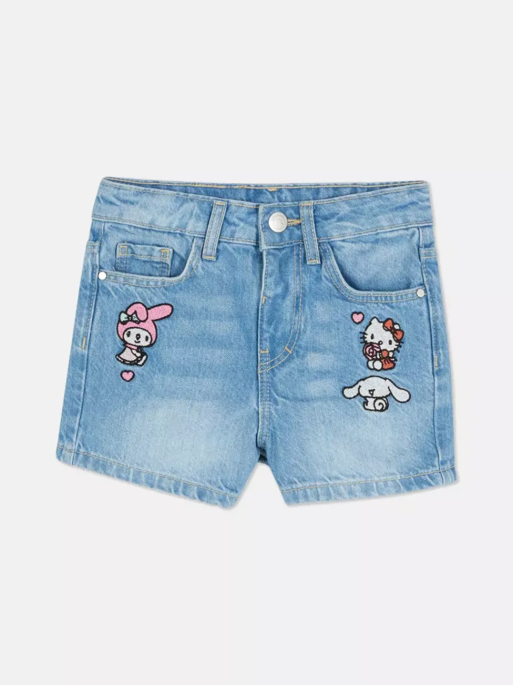 Dzieci Primark Szorty<Jeansowe szorty z motywem Hello Kitty i przyjaciół