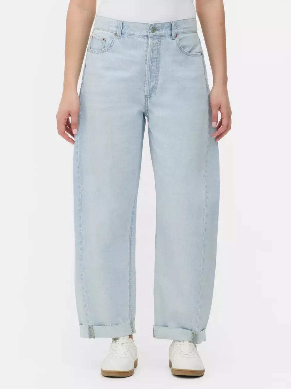 Primark Jeansy<Jeansy typu barrel z klamrą