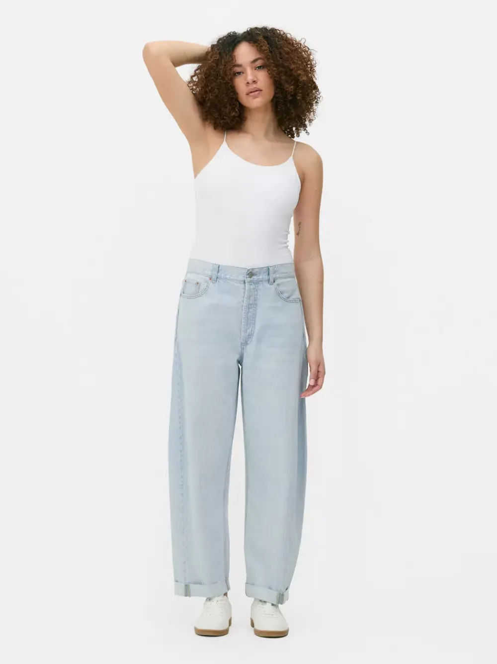 Primark Jeansy<Jeansy typu barrel z klamrą