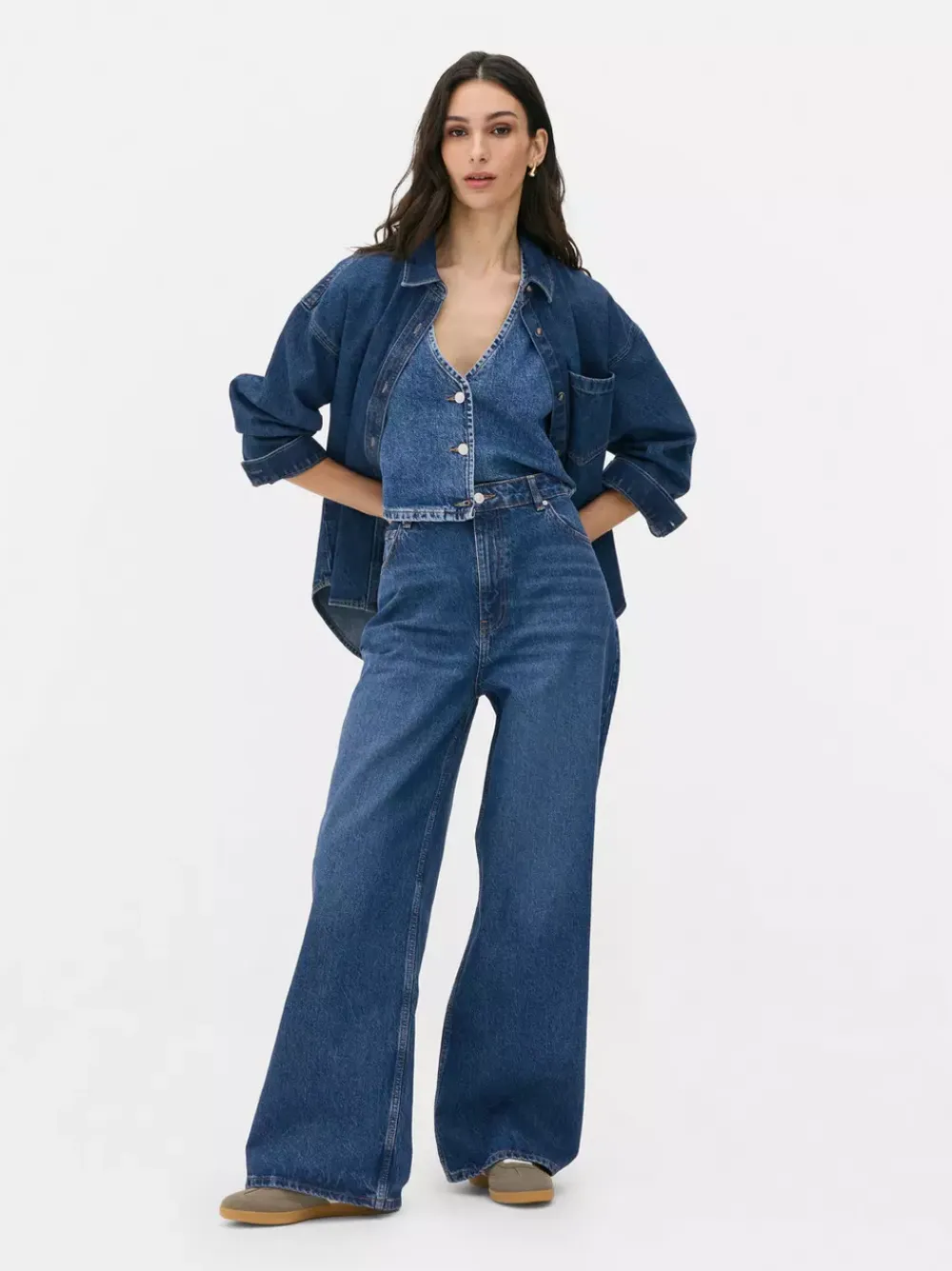 Primark Jeansy<Jeansy typu boyfriend z szeroką nogawką