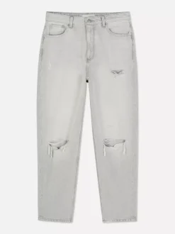 Primark Jeansy<Jeansy typu mom z rozdarciami
