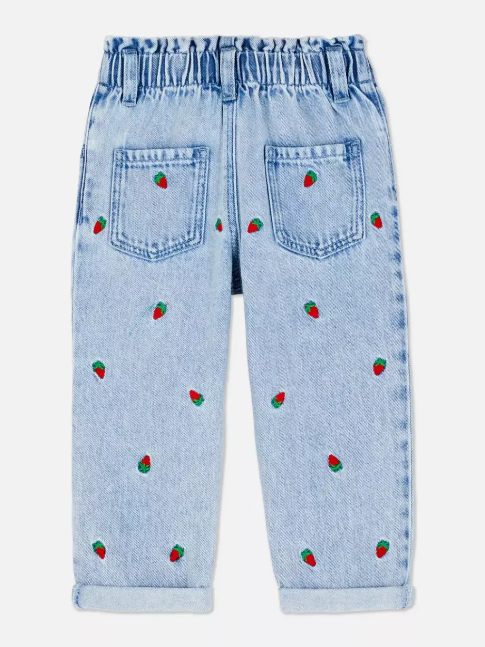 Primark Spodnie I Legginsy<Jeansy z haftem w truskawki