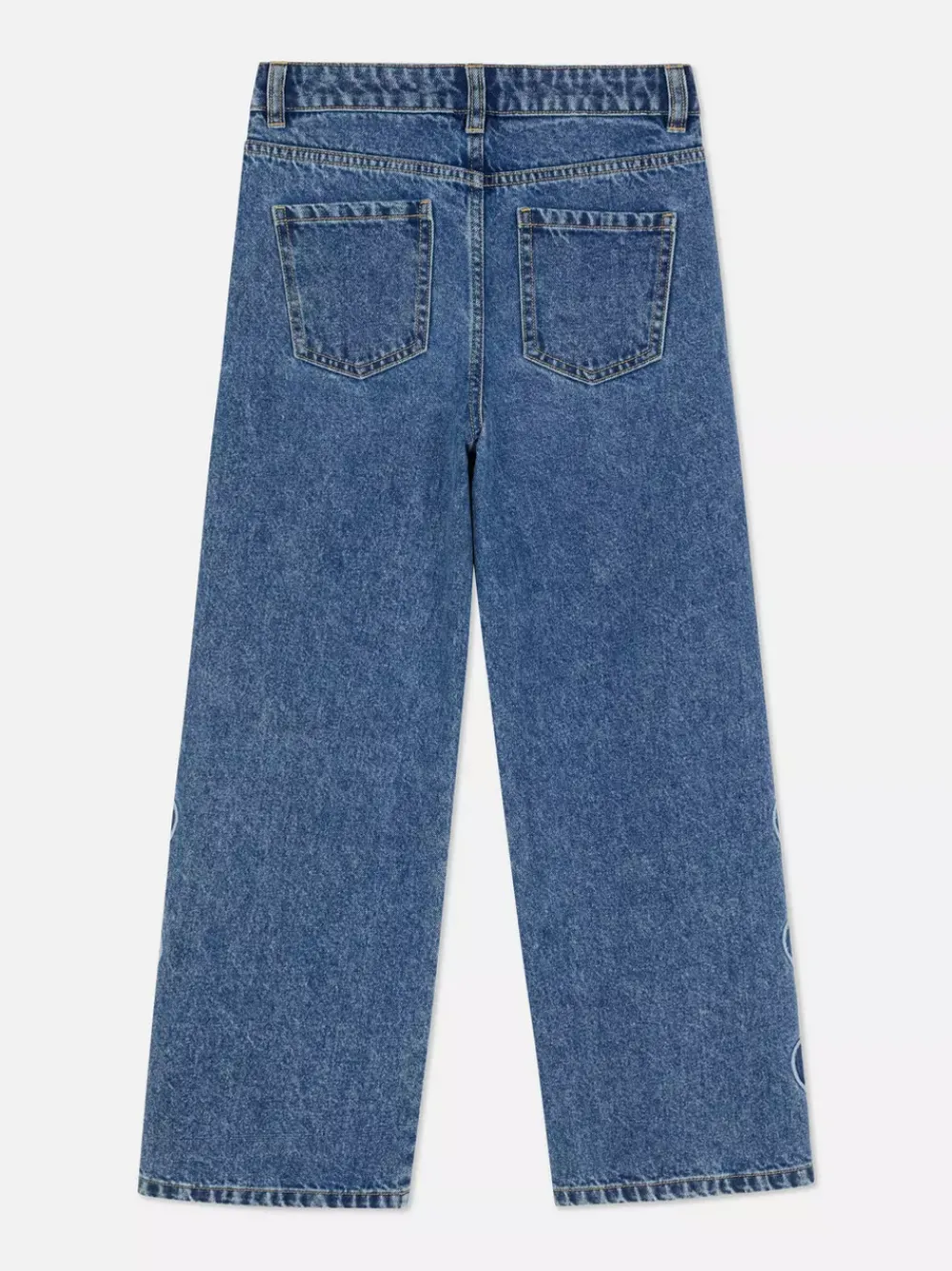 Dzieci Primark Jeansy<Jeansy z haftowanymi sercami