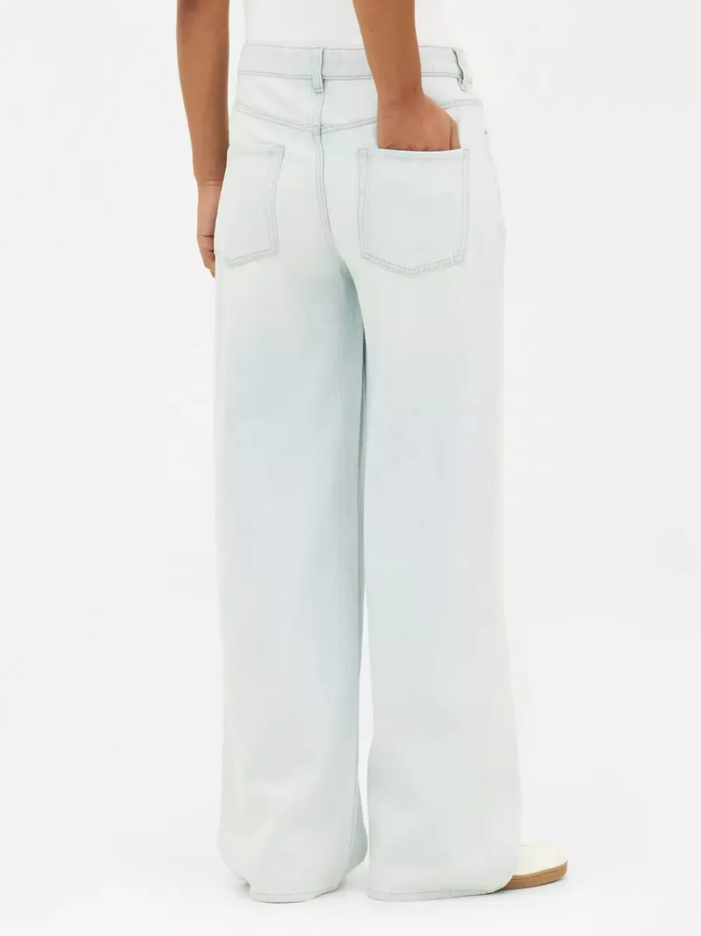 Primark Jeansy<Jeansy z szerokimi nogawkami i wiązaniem w talii