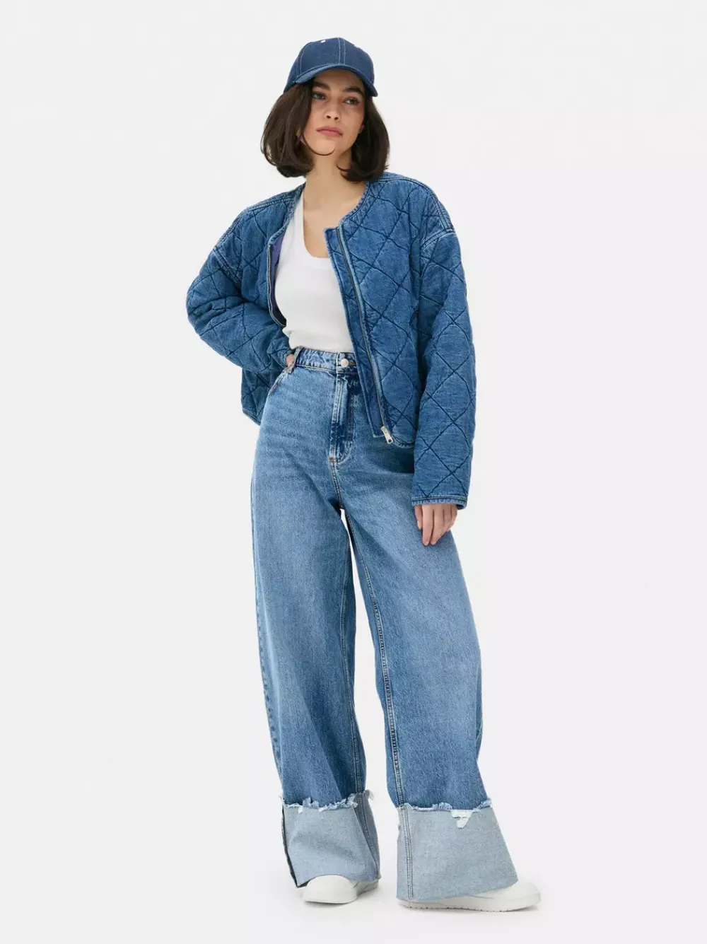 Primark Jeansy<Jeansy z szerokimi podwijanymi nogawkami