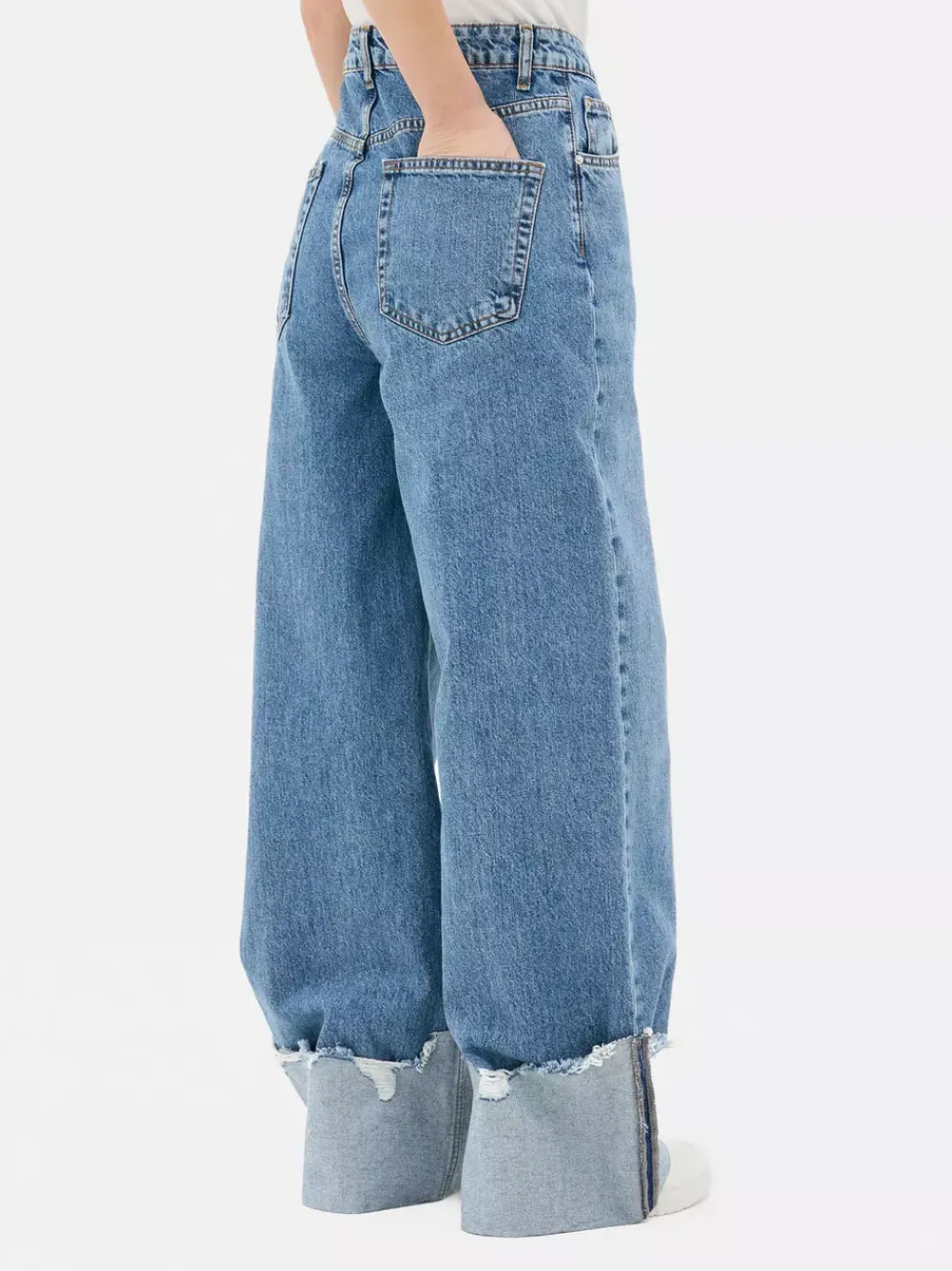 Primark Jeansy<Jeansy z szerokimi podwijanymi nogawkami