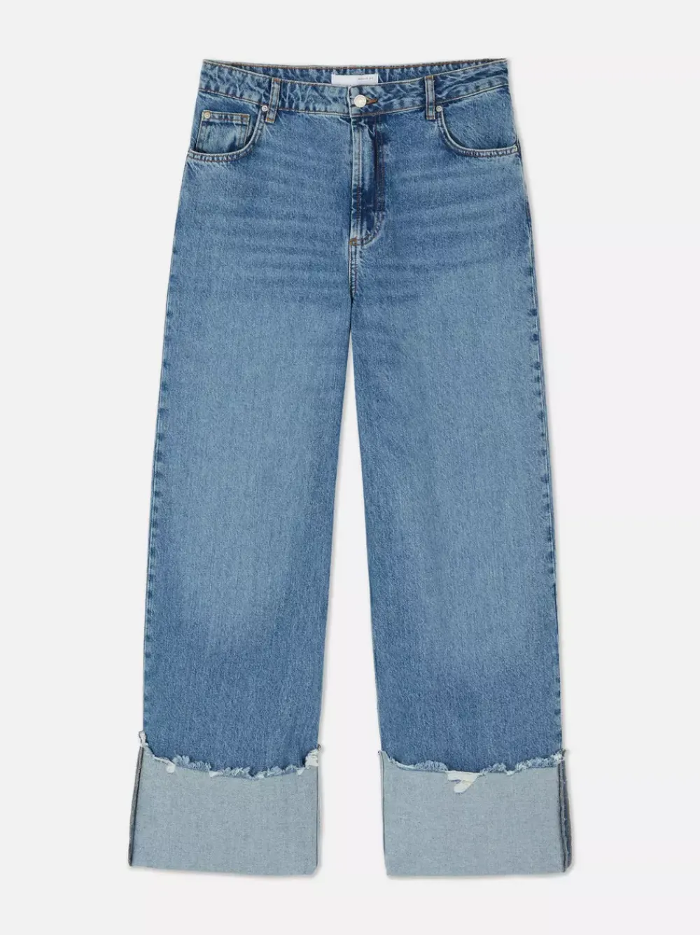 Primark Jeansy<Jeansy z szerokimi podwijanymi nogawkami