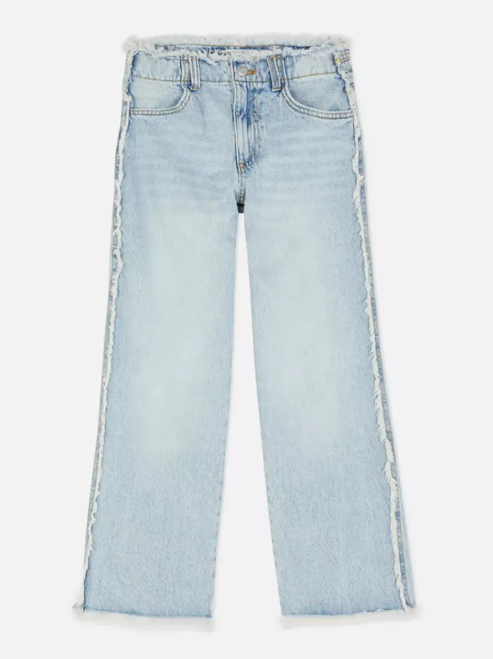 Dzieci Primark Jeansy<Jeansy z szeroką nogawką i postrzępionym obszyciem