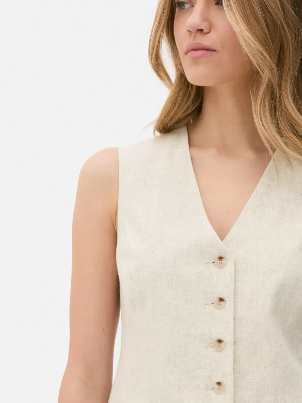 Primark Topy I T-Shirty<Kamizelka zapinana na guziki