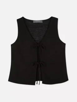 Primark Topy I T-Shirty<Kamizelka z wiązanym przodem