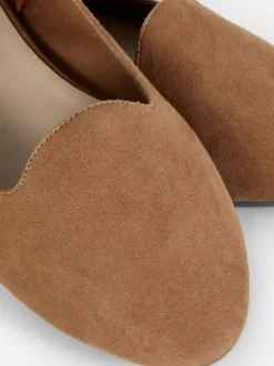 Primark Płaskie Buty<Kapcie baleriny ze sztucznego zamszu