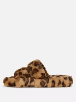 Primark Kapcie<Kapcie z futerkiem i dwoma paskami