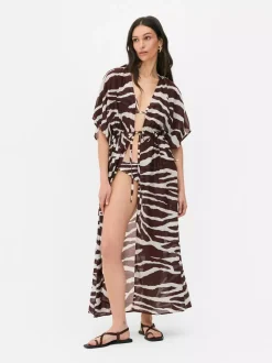 Primark Stroje Kąpielowe I Plażowe<Kimono midi z nadrukiem