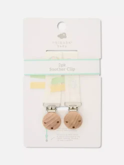 Dzieci Primark Akcesoria I Dekoracje<Klipsy do smoczka, 2 szt.