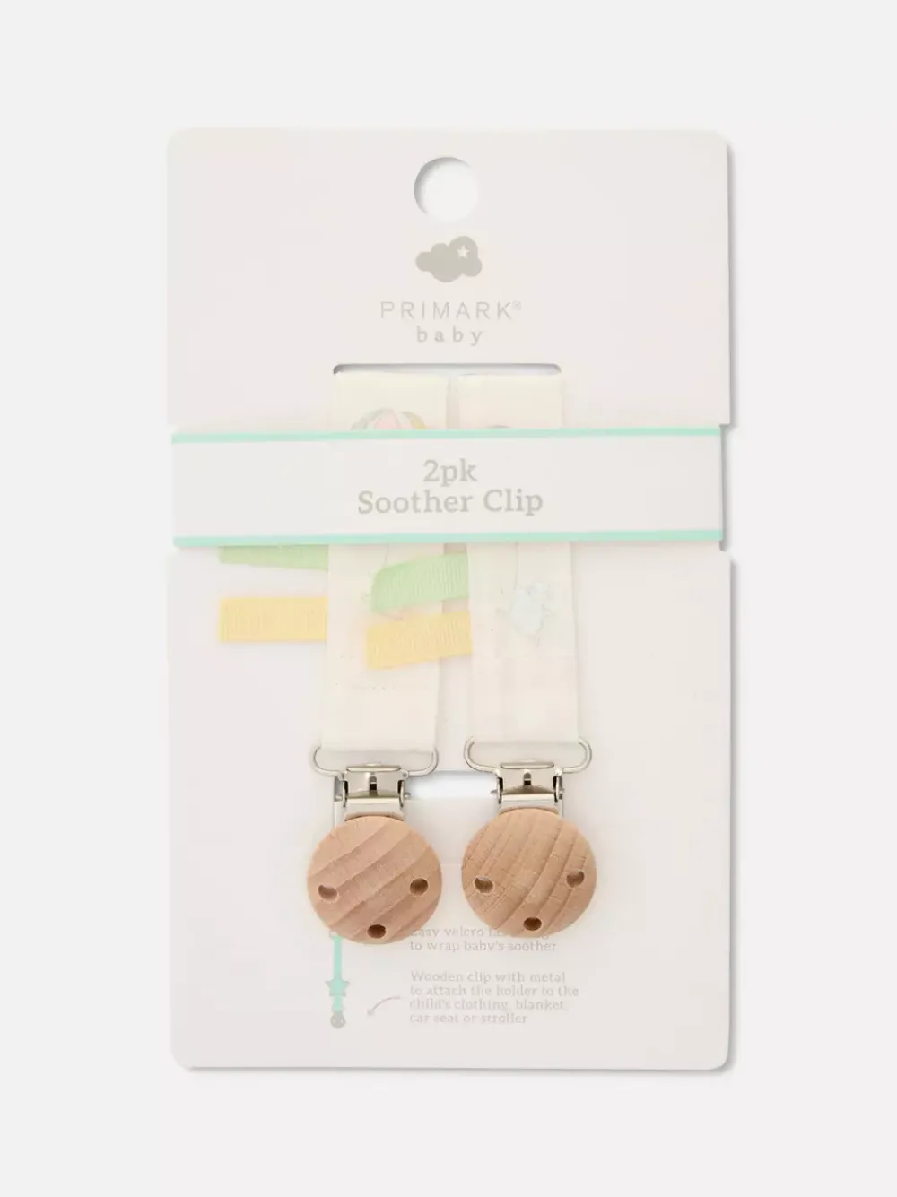 Dzieci Primark Akcesoria I Dekoracje<Klipsy do smoczka, 2 szt.
