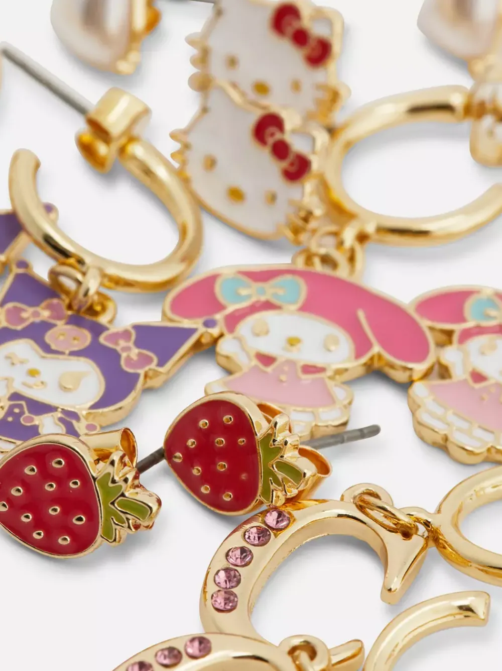 Primark Biżuteria<Kolczyki z motywem Hello Kitty i przyjaciół, 6 par