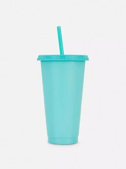 Primark Filiżanki I Kubki<Kolorowy kubek z pokrywką i słomką