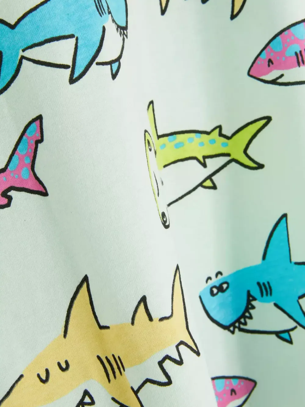 Dzieci Primark Topy I T-Shirty<Kolorowy T-shirt z krótkim rękawem i motywem rekina